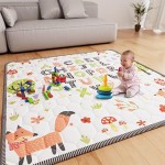 Factory OEM 50x 50 Inch Baby Play Mat Thickened Non-Slip Crawling Mat Baby Play Mat Activity Baby Play Mat