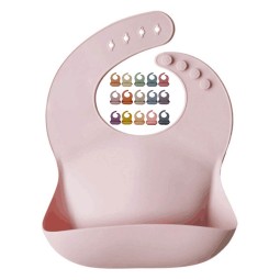 Easy Clean Bib Children Silicone Bib Waterproof Custom Pattern Baby Teething Bib Silicone Feeding Baby Bib