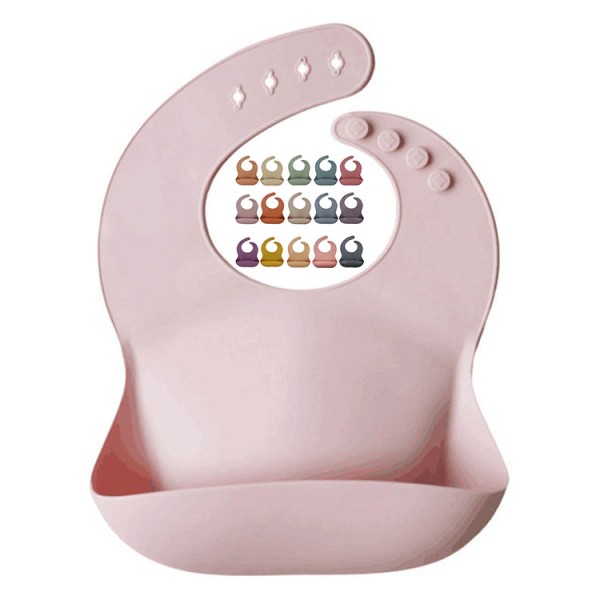 Easy Clean Bib Children Silicone Bib Waterproof Custom Pattern Baby Teething Bib Silicone Feeding Baby Bib
