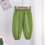 Baby Pants Cotton Gauze Mosquito Pants Long Bloomer Pants Harem Candy Color Sport Cotton Casual Pants