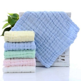 Cotton Baby Burp Cloth 6-Layer Soft Newborn Face Towel Pure Cotton Washcloth Baby Towel