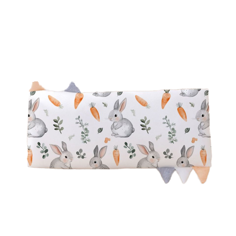 Wholesale Baby Bamboo Fiber Spandex Soft Pillow Cartoon Pattern Portable Detachable Pillowcase Baby Sleep Pillow