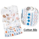 Muslintree Feeding Cloth Newborn Drool Towel Cotton Quick-Dry Breathable Baby Bib Cotton