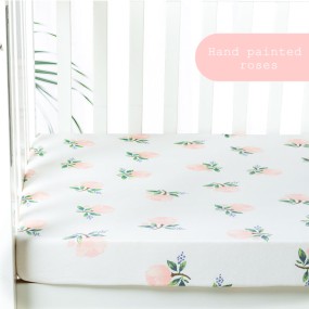 Factory Direct Wholesale Baby Printed Sheet 100% Cotton Bassinet Crib Sheet