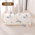 Wholesale Baby Bamboo Fiber Spandex Soft Pillow Cartoon Pattern Portable Detachable Pillowcase Baby Sleep Pillow