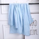 Solid Soft High Organic Cotton Security Blanket Custom Design Baby Wrap