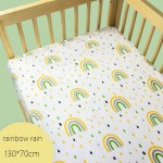 100% Pure Cotton Waterproof Crib Sheet Disposable Fitted Bedding