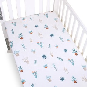Muslin Winter Sheet Design Fitted Crib Sheet