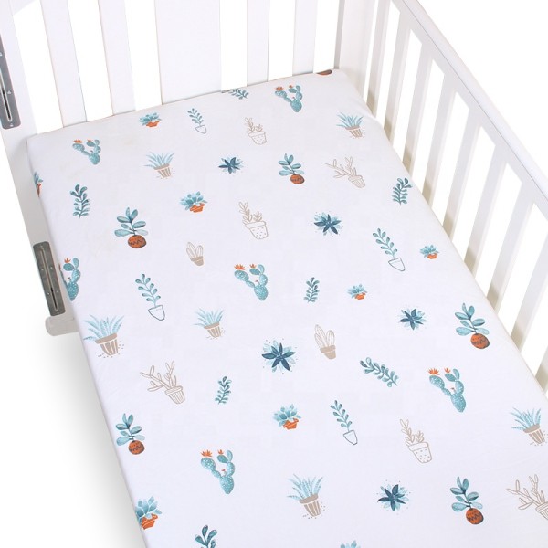 Muslin Winter Sheet Design Fitted Crib Sheet