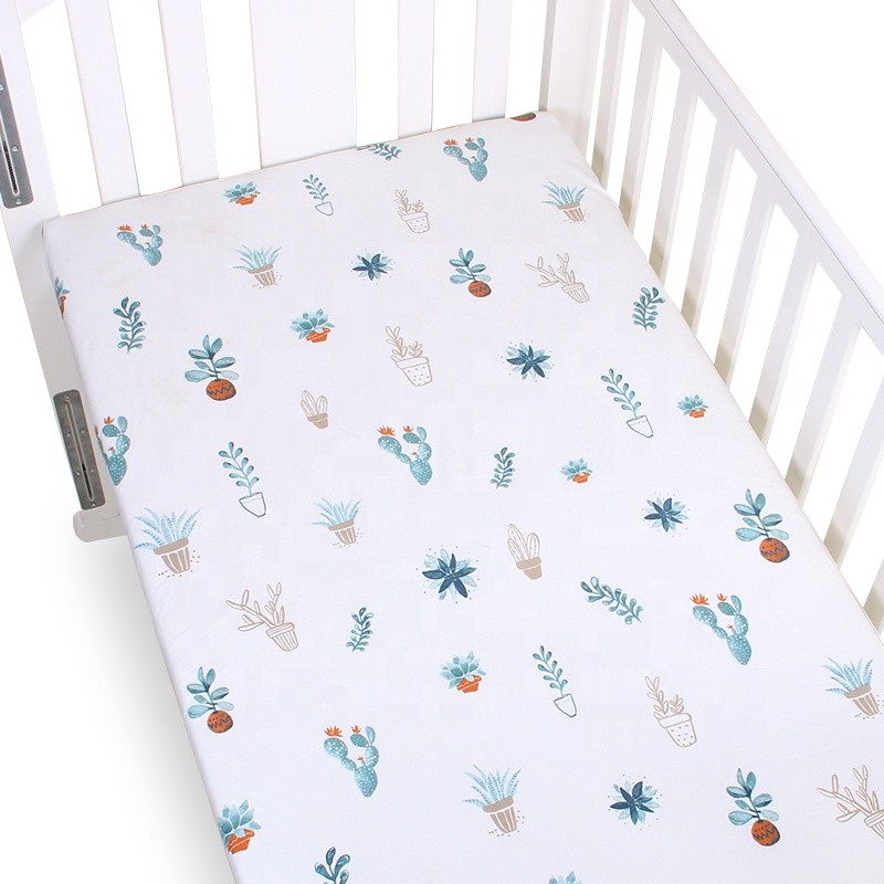 Muslin Winter Sheet Design Fitted Crib Sheet