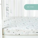 Factory Direct Wholesale Baby Printed Sheet 100% Cotton Bassinet Crib Sheet