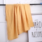 Solid Soft High Organic Cotton Security Blanket Custom Design Baby Wrap