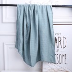 Solid Soft High Organic Cotton Security Blanket Custom Design Baby Wrap