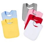 Baby Drool Towel Solid Color Newborn Bib 100% Cotton Bib Colorful Baby Bib Drool Bib Baby Feeding Apron Cotton Burp Cloth
