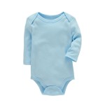 Muslin Tree Solid Combed Cotton Onesie Spring Baby Knit Onesie