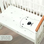 Custom Winter Animal Pattern Printed Crib Sheet Quilt Woven Muslin Cotton Best Fabric Material