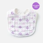 Wholesale Custom Organic Cotton Baby Saliva Bib Towel U-shaped Gauze Bib Antibacterial Function 100% Cotton Muslin Tree Design