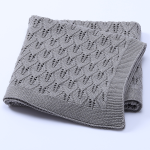 Muslin Tree Baby Knit Solid Blanket Warm Baby Cotton Knit Solid Color Baby Blanket Knit Blanket Baby