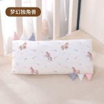 Wholesale Baby Bamboo Fiber Spandex Soft Pillow Cartoon Pattern Portable Detachable Pillowcase Baby Sleep Pillow