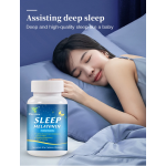 Winstown制造商褪黑素片睡眠辅助睡眠糖补充夜间睡眠辅助自然在体内
