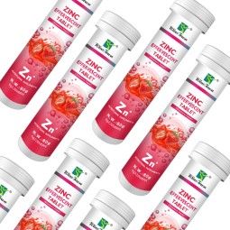 泡腾片OEM/ODM制造商胶原维生素c锌皮肤美白清洁泡腾片软饮料(重量