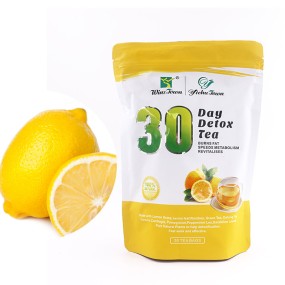 New Slim Fit Lemon Tea 30 Days Loss Weight Fat Days Detox Lemon Grass Tea for Flat Belly