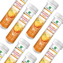 健康产品维生素补充剂甜橙味维生素c皮肤美白泡腾片