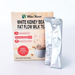 Winstown Flat Belly Fat Flow White Kidney Bean Healthy Supplement Weight Loss Milk Tea