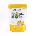 新的瘦身柠檬茶30天减肥脂肪天排毒柠檬草茶平坦的腹部