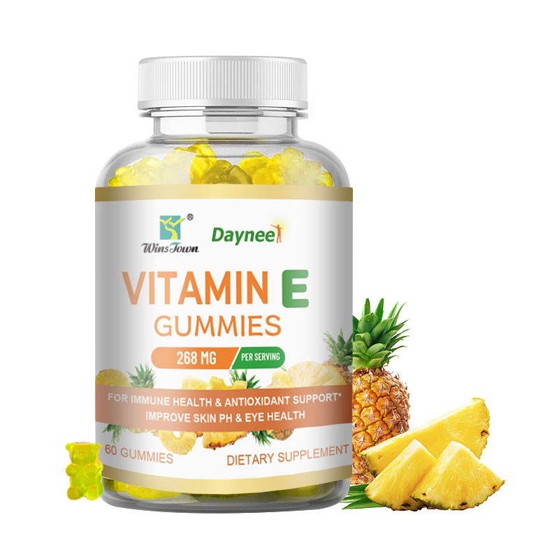 OEM/ODM Vitamin E Gummies Immune Health and Antioxidant Support Private Label Vitamin Supplement Soft Chew Gummies