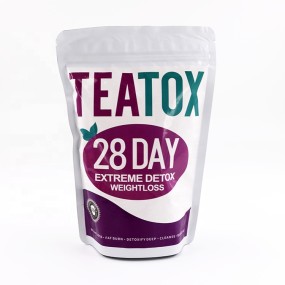 28天平腹茶脂肪燃烧器私人标签Teatox 28天极端适合茶补充剂