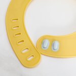 New Adjustable TPR Bib for Infants and Toddlers BPA-Free Soft Durable Large Pocket Food Catcher New Material Waterproof Bib