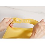 Silicone Baby Bib -- Soft Waterproof Bib for Babies and Toddlers Adjustable Buckle