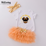 Cheap Wholesale Girl Bay Mixed Baby Clothing Set Summer Baby Girl Birthday Dress Romper Princess Dress