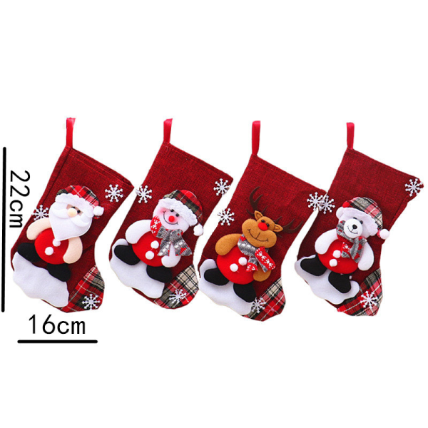 Christmas Decoration Socks 2025 Natal Tree Socks Weihnachten Gift Christmas Deko Enfeites De Natal Navidad Regalos Gift Bag
