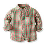 Christmas Children Set Boy Plaid Shirt Bow Overalls Party Dress Formal Wear Children's Clothing Set Natal Clothing De Noel