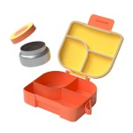 Children's Soup Lunch Box Thermal Lunch Food Container with 3 Compartments for Kids School Hot Food Insulated Food Jar