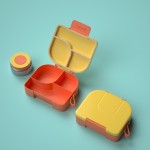 Children's Soup Lunch Box Thermal Lunch Food Container with 3 Compartments for Kids School Hot Food Insulated Food Jar
