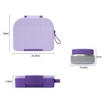 Hot Sale Elephant Design Baby Lunch Box with 3 Compartments Children's Bento Box with Stainless Steel Container Wholesale