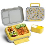 New Release Premium Children's Lunch Box 3 Compartments Non-Toxic BPA-Free Eco-Friendly Kids Back to School Supplies