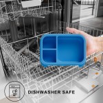 Children's Bento Lunch Box with Easy-Open Lock Portable BPA-Free Bento Box for Toddlers Back to School Lunch Box with Divider