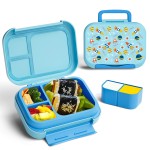 New Release Premium Children's Lunch Box 3 Compartments Non-Toxic BPA-Free Eco-Friendly Kids Back to School Supplies