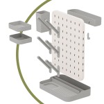 Portable Standing BPA-Free Baby Bottle Accessories Drying Rack Space Saving Design for Travel Use