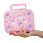 New Release Premium Children's Lunch Box 3 Compartments Non-Toxic BPA-Free Eco-Friendly Kids Back to School Supplies