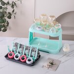 Eco-Friendly Plastic Foldable Baby Bottle Drying Rack Stand Multifunctional Bottle Rack Durable Drain Rack Bottle