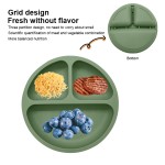 Wholesale Food-Grade Children Weaning Bowl Plate Accessories with Spoon BPA-Free Bib Cup Non-Toxic 7 Pcs Silicone Baby Feeding Set