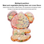Children Toddler Weaning Food Plate BPA-Free Silicone Baby Feeding Plate Koala Shape Dinner Tableware Baby Suction Bowl Plate