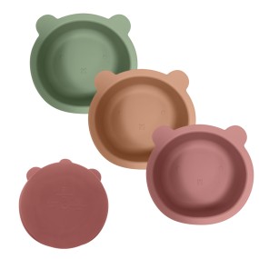 Hot Sale High Quality Silicone Baby Animal Shape Bowl Heat Proof Silicone Safe Tableware Baby Suction Plate