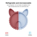 OEM/ODM Cute Design New Infant Feeding Tableware Food-Grade Silicone Weaning Plate BPA-Free Custom Modern Children Dish