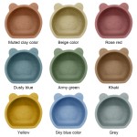 New BPA-Free Children Product Splash-Proof Silicone Toddler Waterproof Tableware Drop-Proof Baby Food Feeding Suction Set